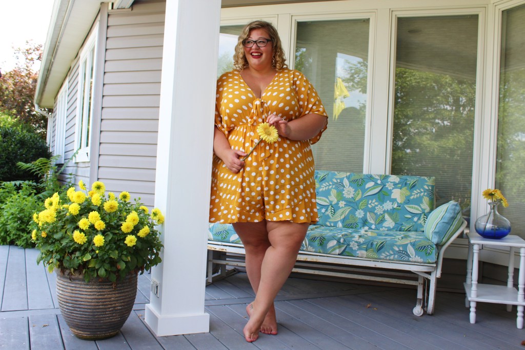 Itsy Bitsy Teenie Weenie Yellow Polka Dot…Romper